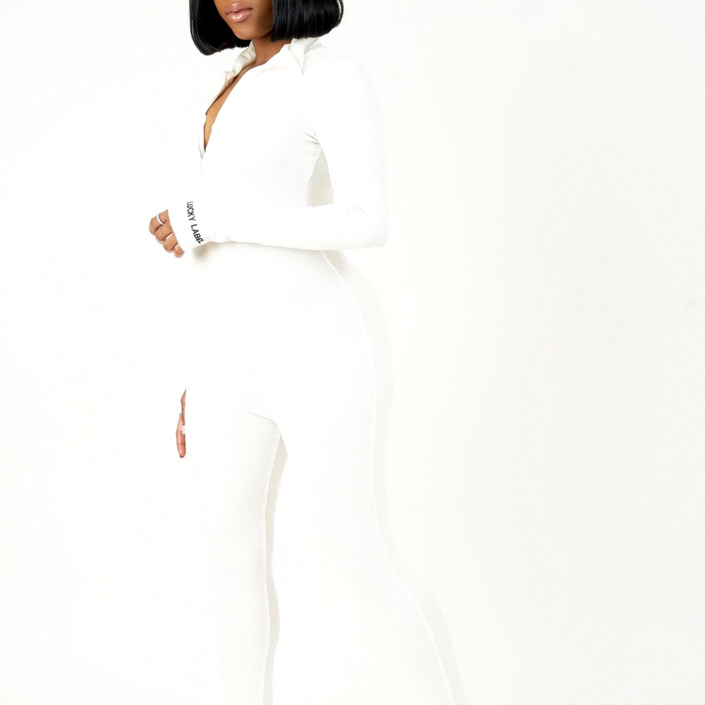 Lucky Ribbed Jumpsuits - Picture 2 of 2